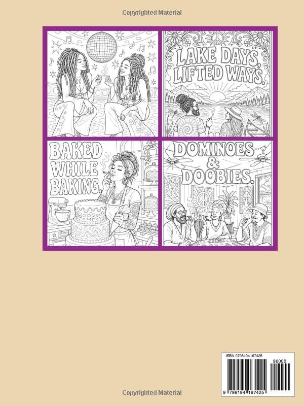 High-Minded Hobbies: A Groovy Adult Coloring Book of Cannabis, Creativity & Good Vibes