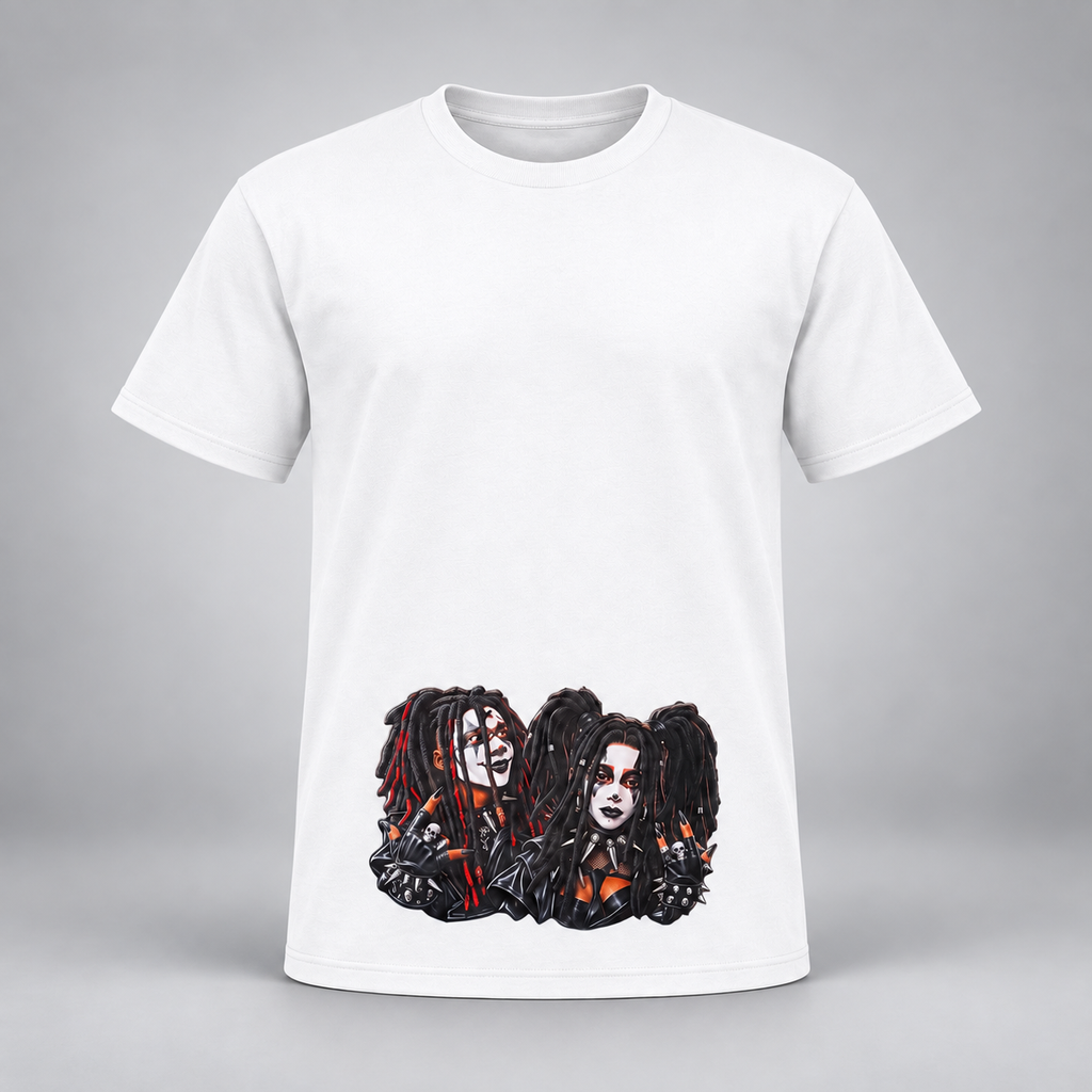 Gothic Twin Flame Graphic Tee