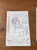 Momma  Big Peel Coloring Stickers