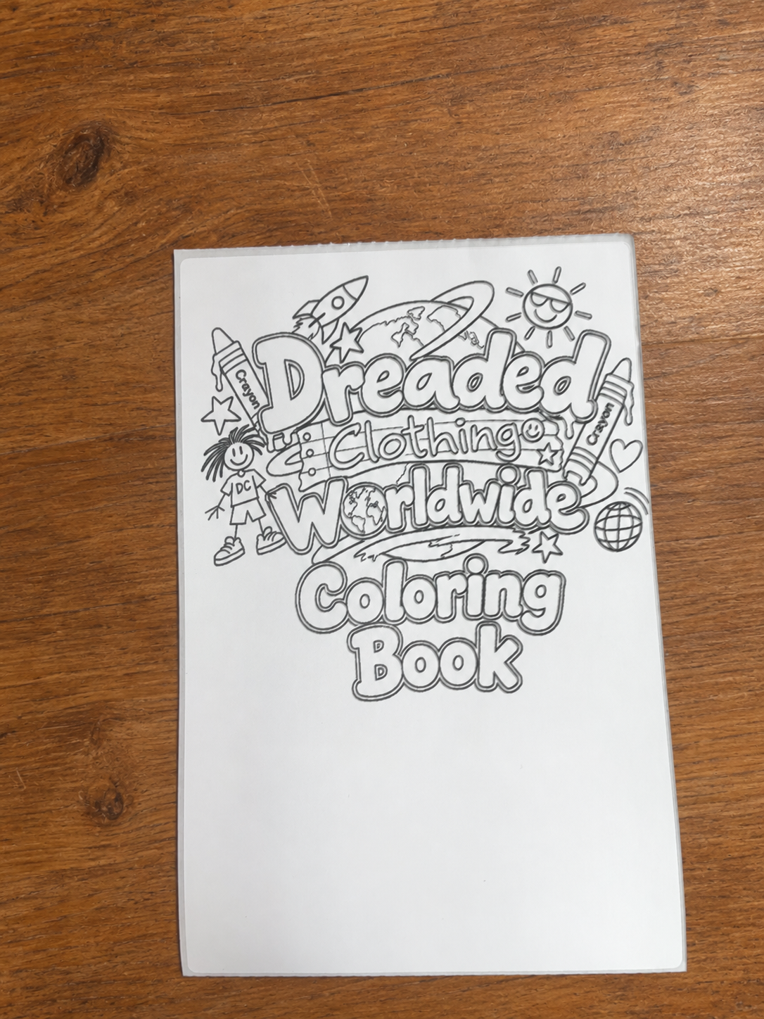 DCWW Big Peel Coloring Stickers