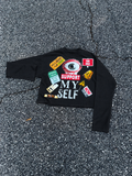 I Support Myself Crop-Top Sweater