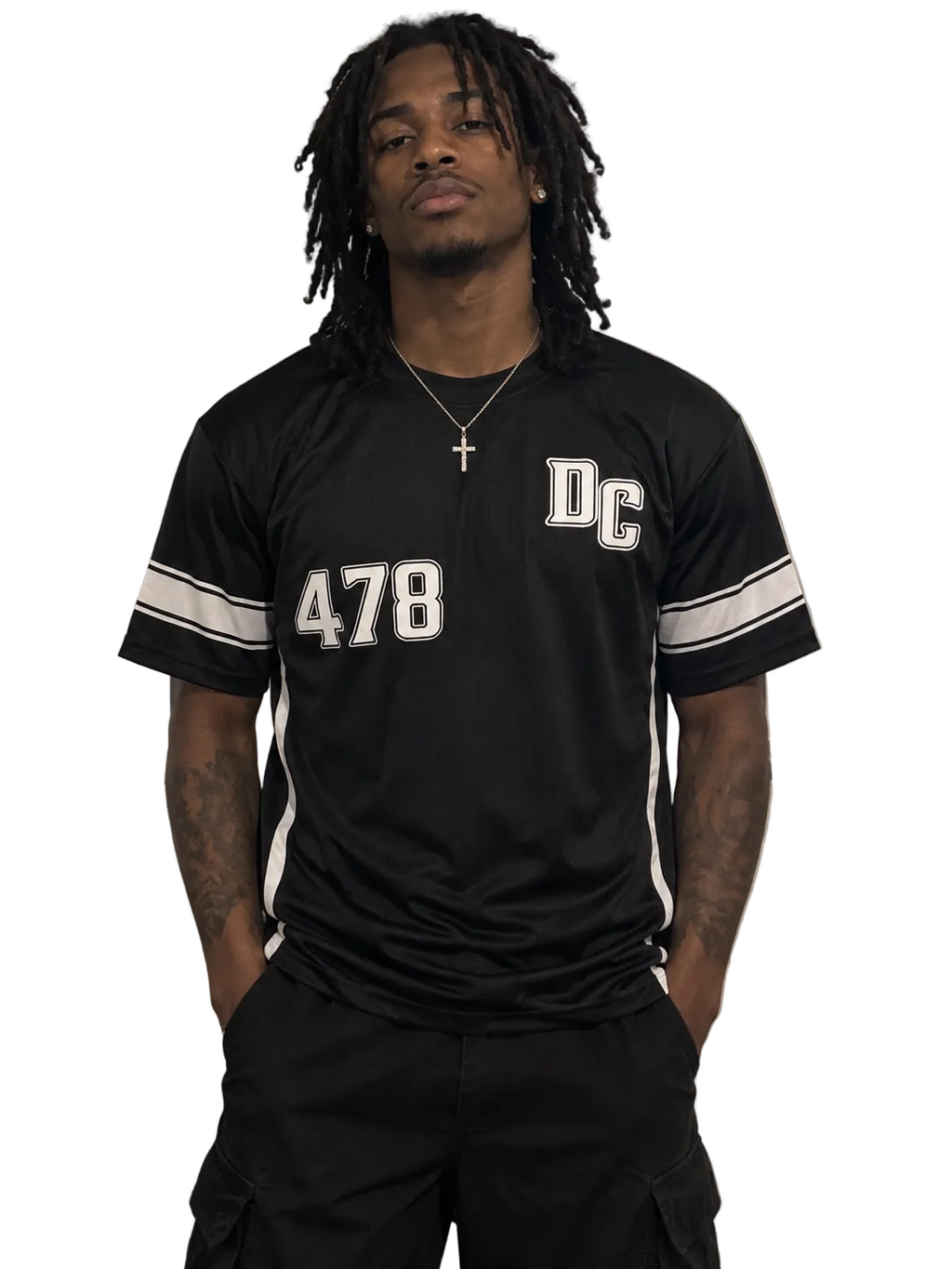 Dreaded Black & White Jersey Tee