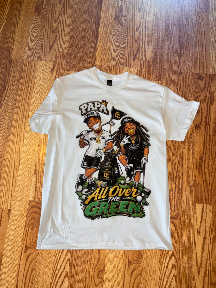All Over The Green Graphic Tee